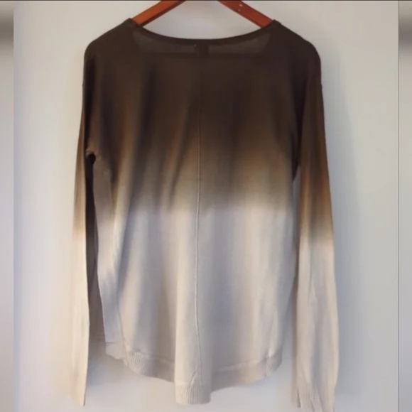 🌴2/$25🌴 UNIQ | Brown and Silver Ombre Long Sleeve Lightweight Sweater - Picture 4 of 4